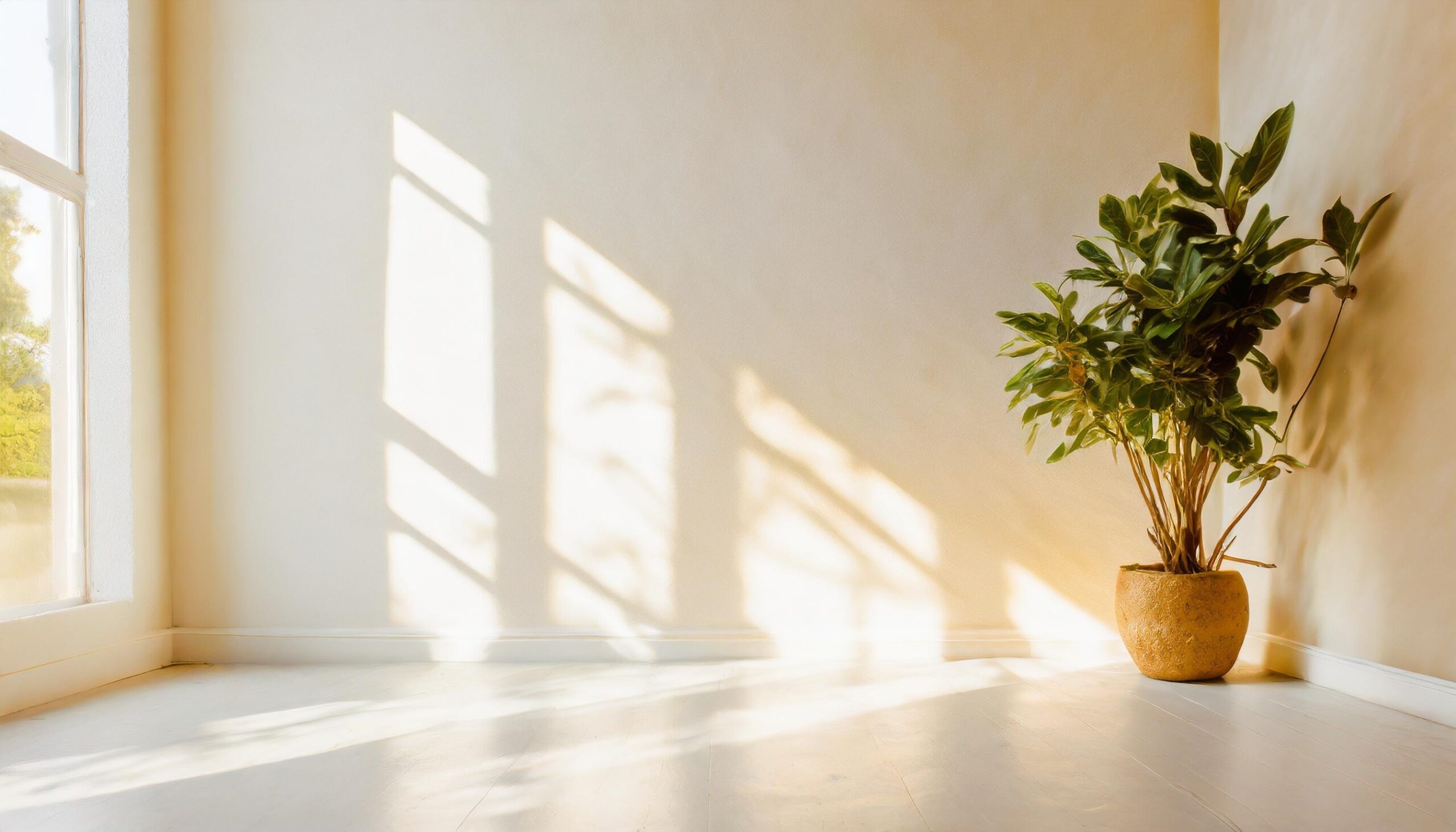 Natural sunlight warming a home